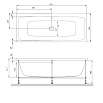 Акриловая ванна Am.Pm Func W84A-170-075W-A 170x75 см