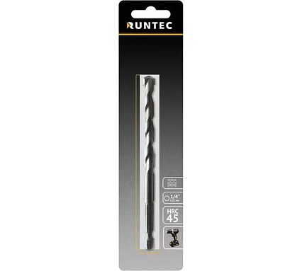Сверло по бетону HRC45 8x120 мм, HEX RUNTEC RT-DC8