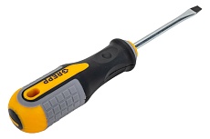 Шлицевая отвертка GREPP SL5*75мм, CrV, 3х-компонентная рукоятка 201-005
