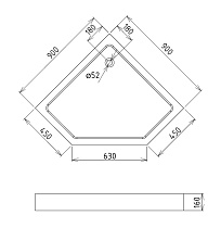 Поддон для душа Gemy ST10T 90x90