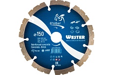 Диск алмазный WesteR 1A1RSS/C3-W D150-2.6/1.8T-10W-22.23H-9Z Сoncrete Elsilber EL-GR0401Wc