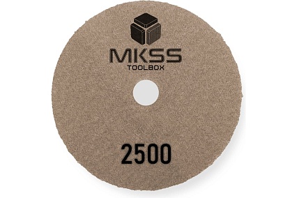 Алмазный гибкий шлифовальный круг MKSS Toolbox MK2606 АГШК Ø100 Р2500 для сухой полировки MKSS MK26062500