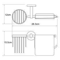 Держатель туалетной бумаги WasserKRAFT Rhein K-6259