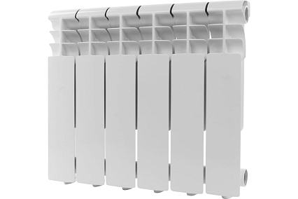 Алюминиевый радиатор Rommer Profi 350 AL350-80-80-080 6 секций RAL9016 86621