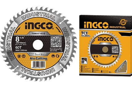 Диск пильный по алюминию TCT (210х30 мм; 60Т) Ingco TSB321023