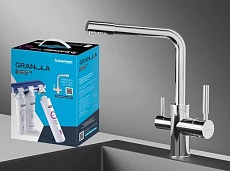 Смеситель для кухни Granula 2015 Хром+АКС-002, с фильтром