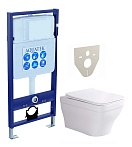 Подвесной унитаз SET Aquatek Амадео с инсталляцией