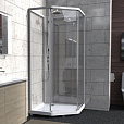 Душевая кабина IDO Showerama 10-5 Comfort 100x100 см, профиль серебристый, стекло прозрачное