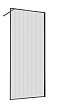Душевая перегородка Vincea Волк-Ин (Walk-In) VSW-1HP700FLGM 70x200 вороненая сталь, рифленое