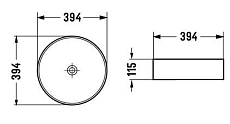 Раковина Vincea VBS-216MB 40 см черный матовый