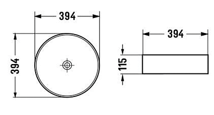 Раковина Vincea VBS-216MB 40 см черный матовый