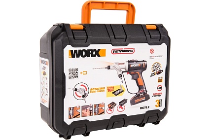 Аккумуляторная дрель-шуруповерт Worx Switchdriver WX176.2