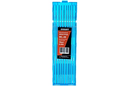 Электроды вольфрамовые WL-20-175 (10 шт; 1.6 мм; синий; AC/DC) Gigant G-604