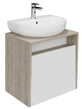 Тумба со столешницей Kerama Marazzi Pro 60 см белый глянец