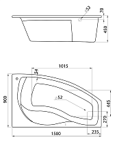 Фронтальная панель Santek Майорка 150x90 R