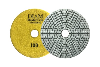 Круг алмазный гибкий шлифовальный АГШК Master Line Universal №100 (125х2.5 мм) Diam 644