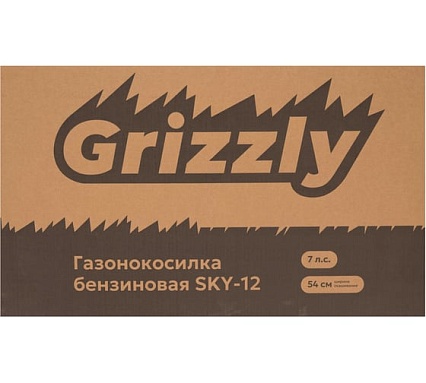 Бензиновая самоходная газонокосилка 54 см Grizzly SKY-12 (с электрозапуском)