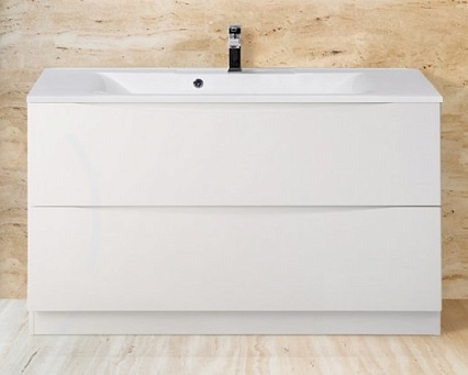 Тумба с раковиной BelBagno Marino 100 см напольная Bianco Lucido