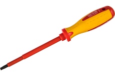 Отвертка Insulated SL5,5x125 мм Matrix CrMo, до 1000 В, двухкомп. рукоятка// PROFESSIONAL 12918