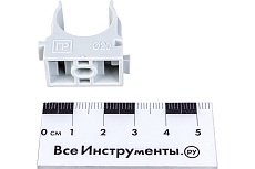 Крепеж-клипса для труб для прямого монтажа Промрукав серая в п д20 100 шт. PR13.0120