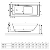 Акриловая ванна Excellent Ava 170x70 см WAEX.AVA17WH