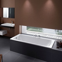 Стальная ванна Bette Select 3413-000 180x80 см, с шумоизоляцией