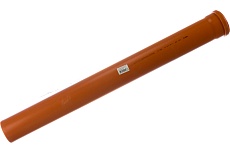 Гладкая труба RTP ПП, класс жесткости SN 4, Д 110 мм, S=3,4 мм, L 1000 мм 11210