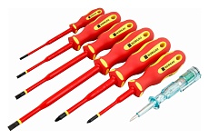 Набор диэлектрических отверток с тонким жалом Norgau 7 предметов, тип NBS172VDE-070 067123070