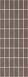 Декор Kerama Marazzi Орсэ коричневый мозаичный 15х40 см, MM15111