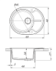Кухонная мойка Dr.Gans Берта 62 см, терра CM