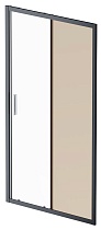 Душевая дверь Am.Pm Gem 110x195 прозрачное/бронзовое стекло, черный