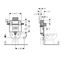 Смывной бачок скрытого монтажа Geberit Omega 12 109.043.00.1