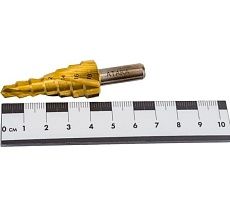 Сверло ступенчатое по металлу (7 ступеней; 6-18 мм) АТАКА 8090010