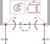 Душевая дверь BelBagno Uno 100x190 UNO-B-2-100-C-Cr прозрачная