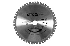 Диск пильный для резки металла, 185/48T, 20мм Yato YT-60625