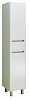 Шкаф пенал Руно Парма 35 см R, с корзиной для белья, белый