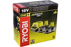 Набор Ryobi ONE+ RC18120-240 5133003363 аккумулятор (18 В; 4.0 А*ч; Li-Ion) 2 шт. и зарядное устройство RC18120