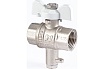 Шаровой кран PROFACTOR PF STANDARD с отводом М10 под датчик температуры, в/в 1/2 дюйма PF FBV 300M10