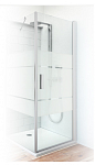 Душевая дверь Roltechnik Tower Line TCO 80 см прозрачное стекло с мат.полосой/профиль хром матовый