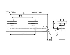 Смеситель для душа Rav Slezak Loira LR580.5