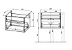 Тумба с раковиной Vincea Chiara new 60 см T.Oak
