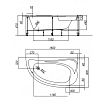 Акриловая ванна Kolpa-San Calando BASIS 160x90 L/R