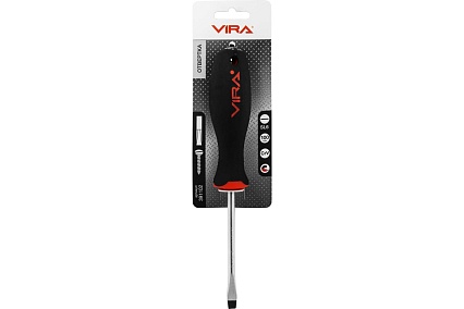 Отвертка RAGE by VIRA SL6x100 CR-V эргономичная двухкомпонентная 391102