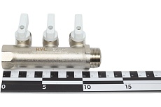 Коллектор Rvc 3/4 гш-1/2 ш, с кранами 3 выхода (под ЕК 16x1/2 ) 01410