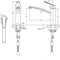 Смеситель для кухни Bravat Common F7234129CP-RUS