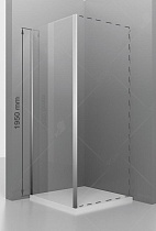 Боковая стенка RGW Z-14 100x195 хром, прозрачная