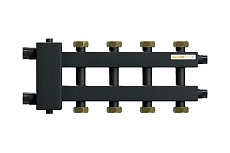 Коллектор Warme с гидрострелкой компакт на 5 контуров с накидными гайками WKD.R.85.K.F.2+2+1