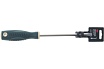 Шлицевая магнитная отвертка Rockforce Profi S2 SL8.0х175мм, в пластиковом держателе RF-70180175(27186)