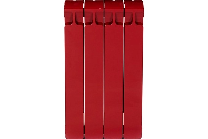 Биметаллический радиатор Rifar Monolit 500-4 Ду 3/4, RAL 3011 БОРДО RM50043/43011
