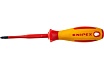 Крестовая отвертка Knipex PH2 тонкая, VDE, длина лез 100 мм, L-212 мм KN-982402SL
